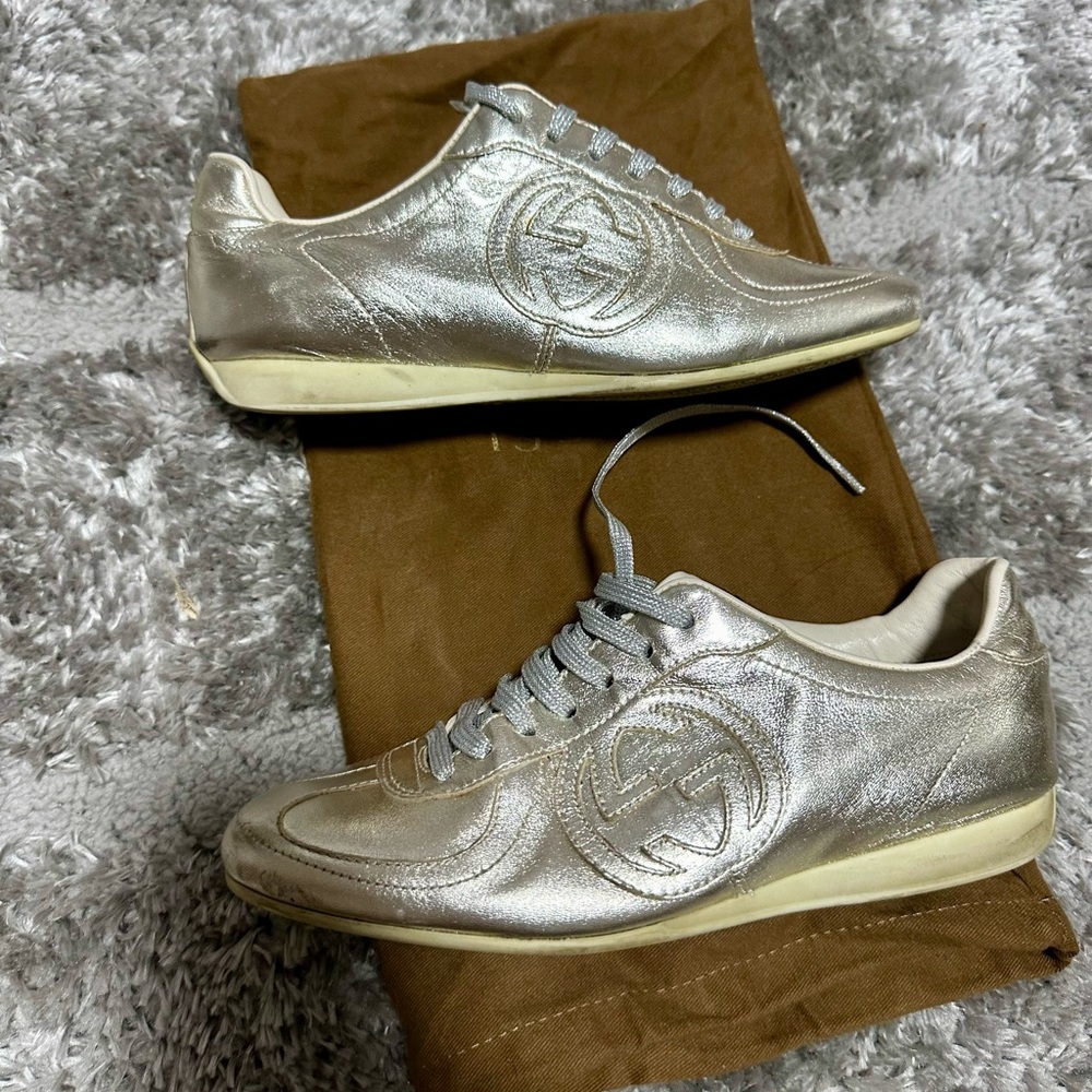 Gucci Women's Silver Sneakers